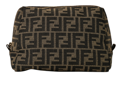 Fendi Zucca Print Cosmetic Bag, &pound;250, Accessories, Brown, Canvas, Front view